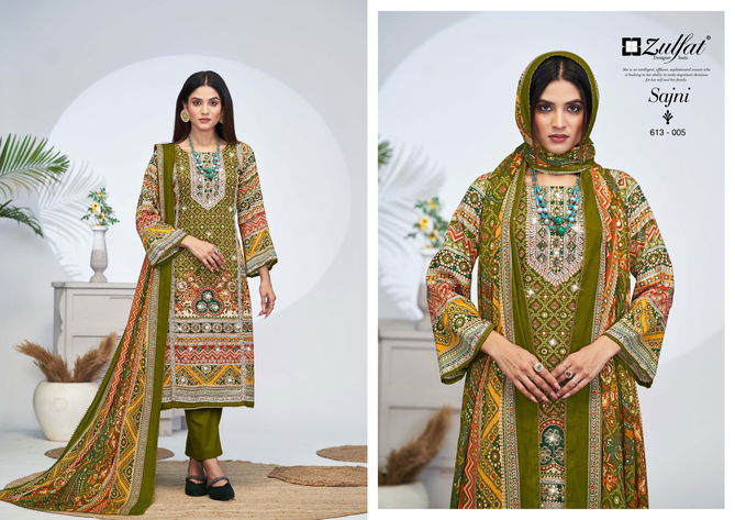 Sajni Vol 4 By Zulfat Pure Jam Cotton Printed Dress Material Suppliers In India